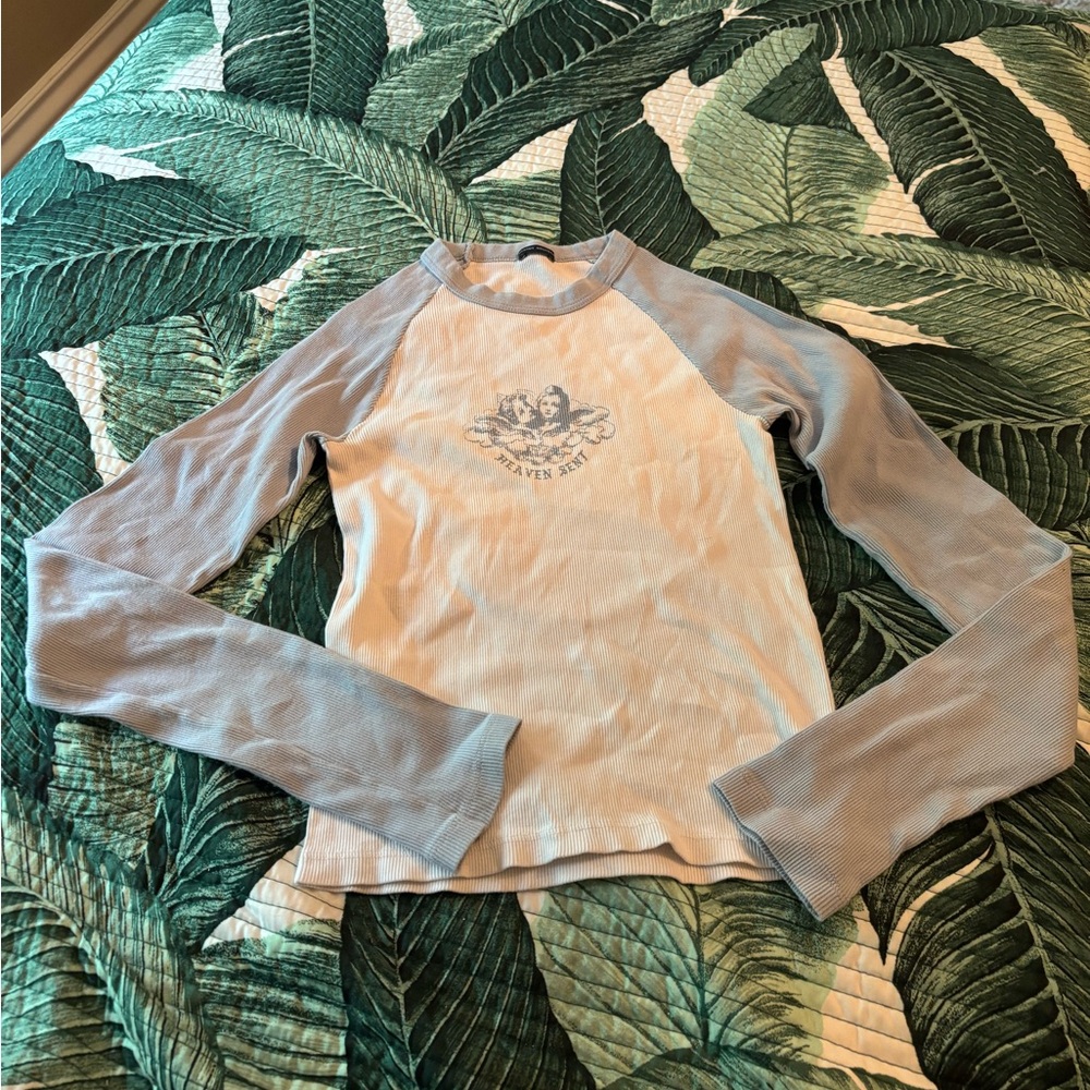 Brandy Melville Heaven Sent Long Sleeve Top